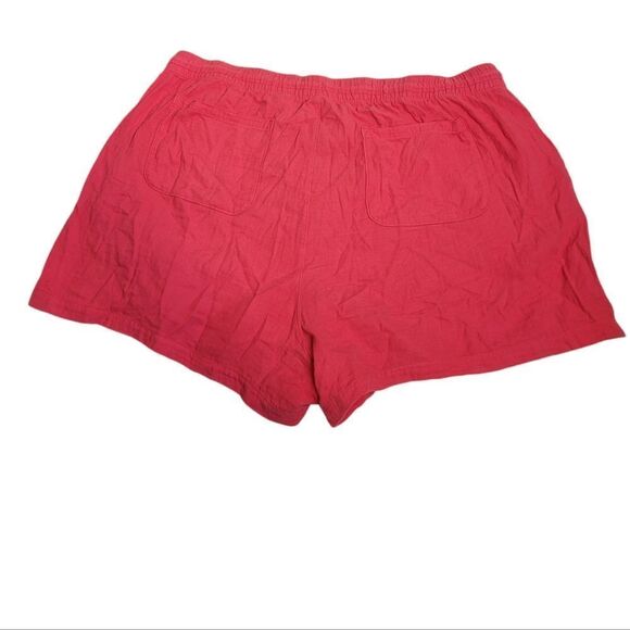 OLD NAVY pink textured gauze high‎ rise 5" inseam pull on shorts 4X - Picture 3 of 12